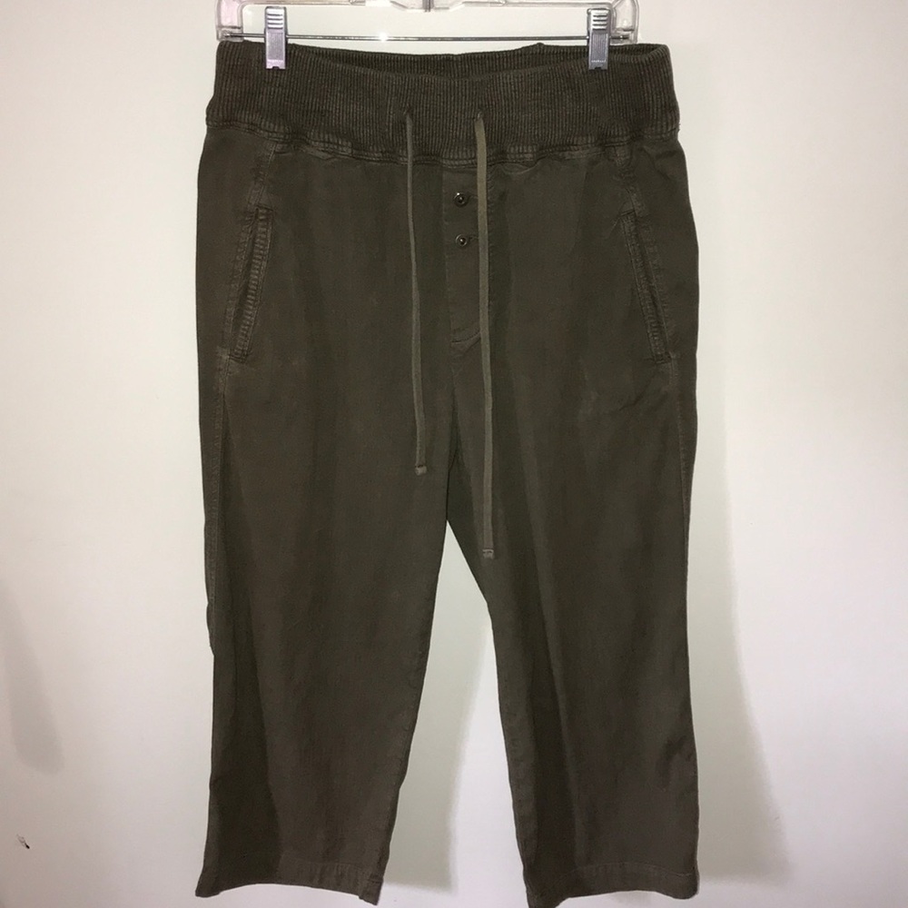 James Perse army green pants